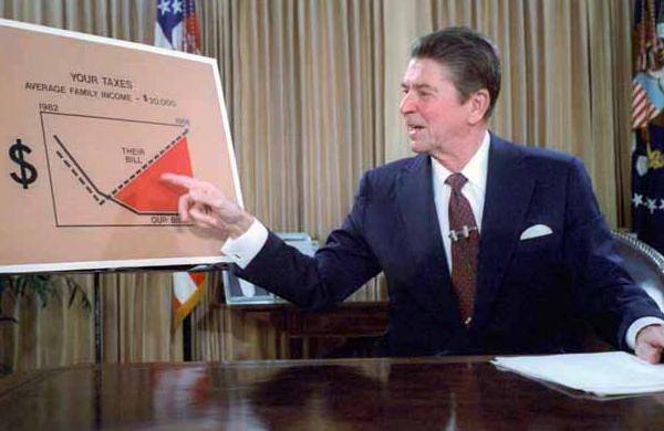 Image result for taxes reform reagan