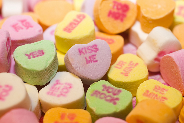 A candy hearts
