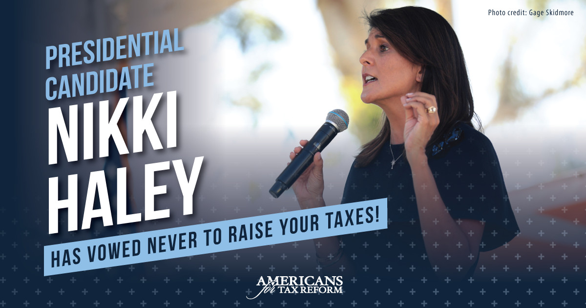 Image of Presidential Candidate Nikki Haley Speaking